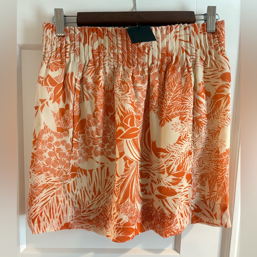 NWT! Tropical Floral Silk Skirt!